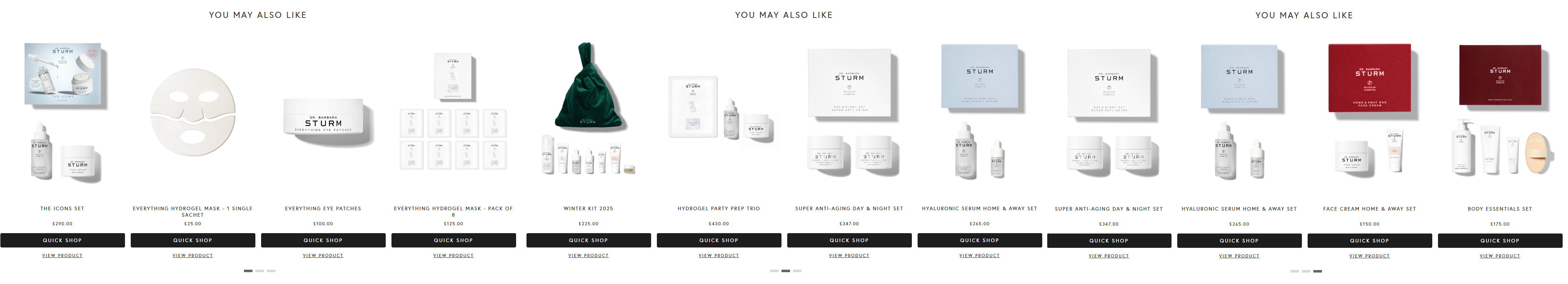 Dr. Barbara Sturm cart offer slide