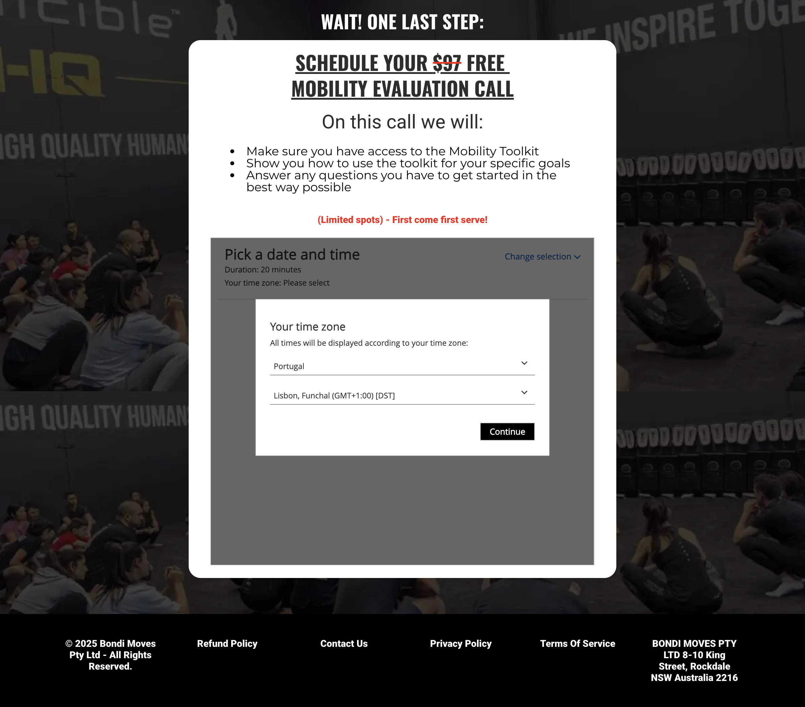 MovesMethod free evaluation call booking