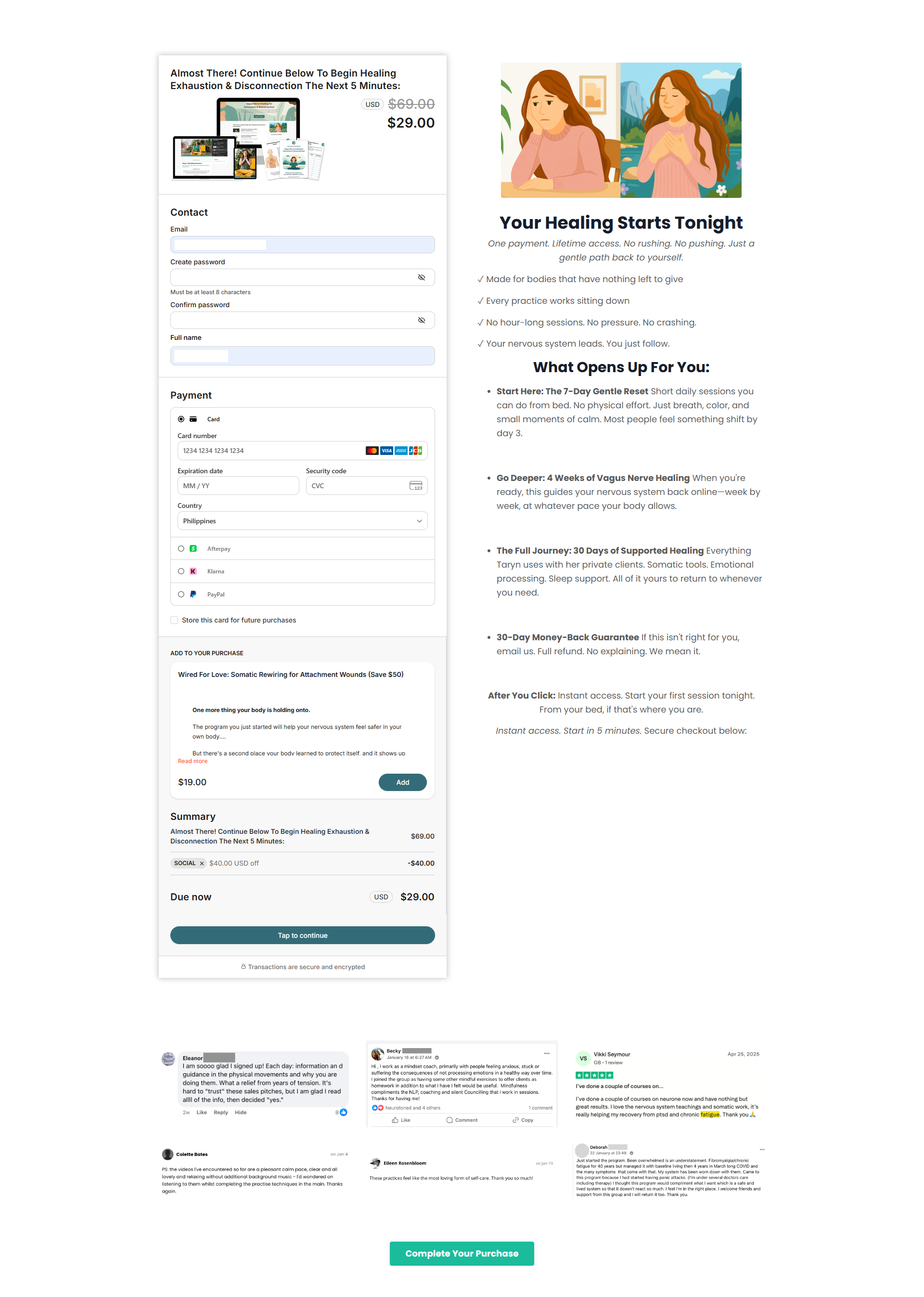 Neurotoned checkout