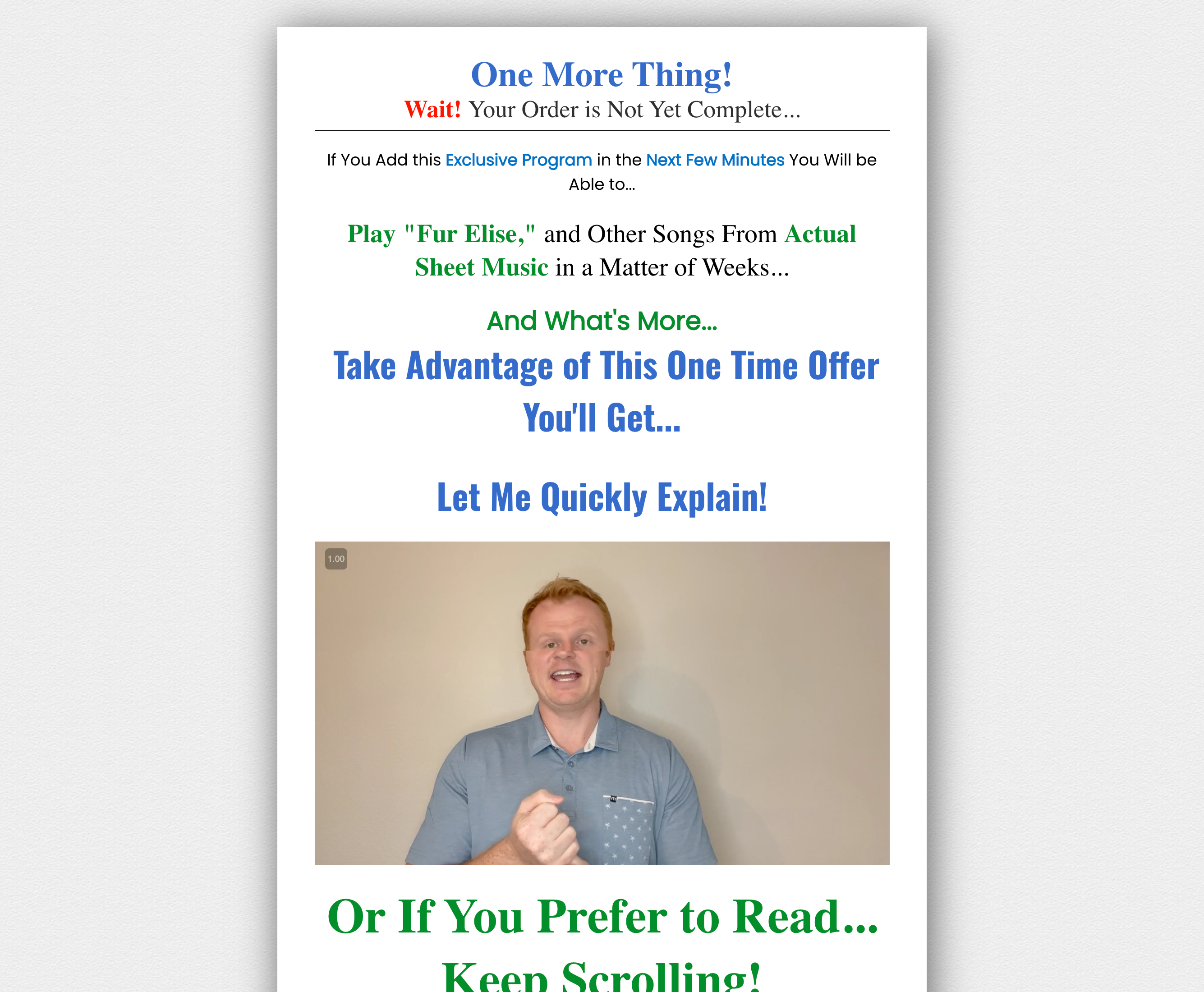 Piano by Pictures upsell 2 semester course