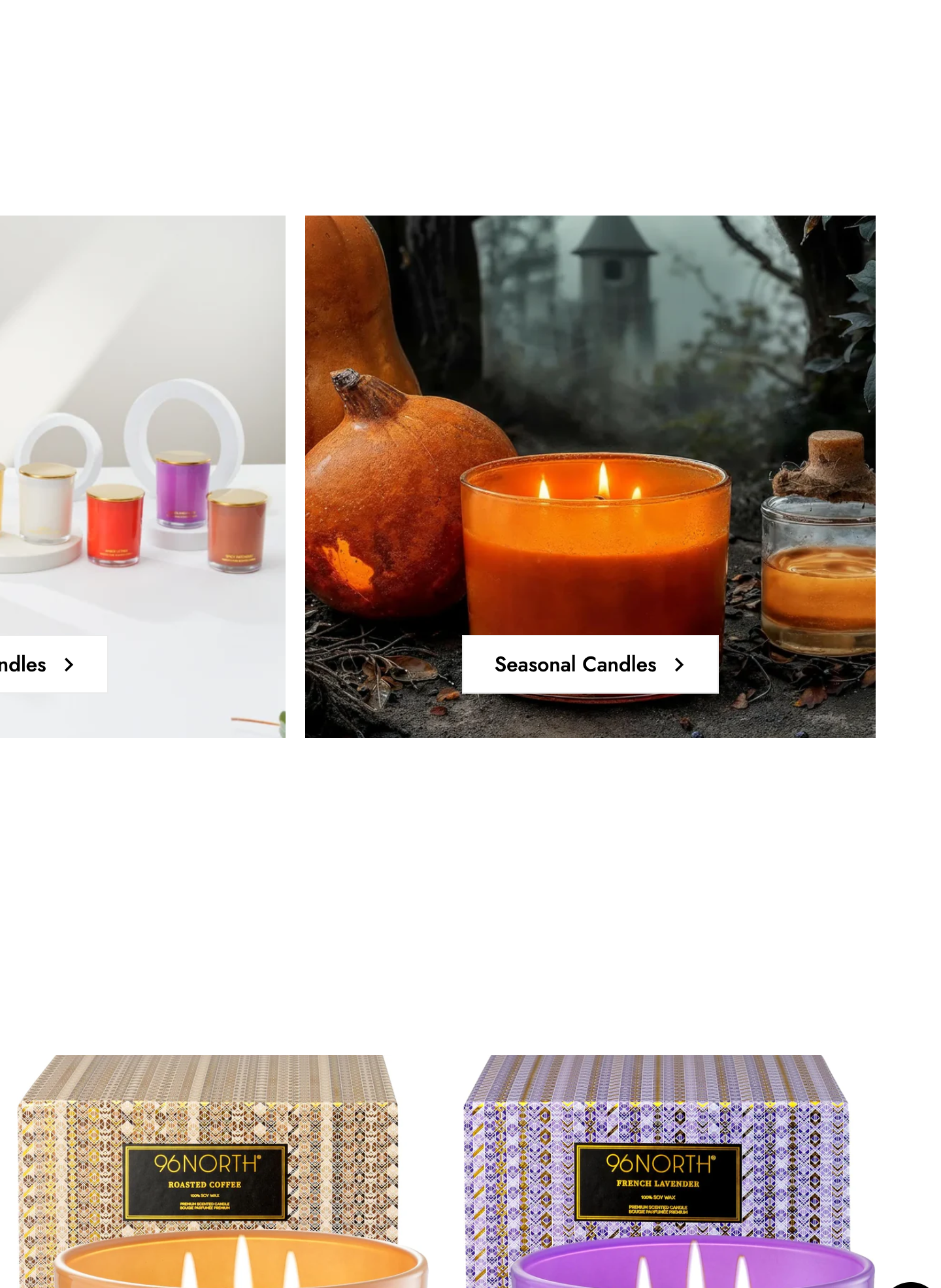 96NORTH homepage footer