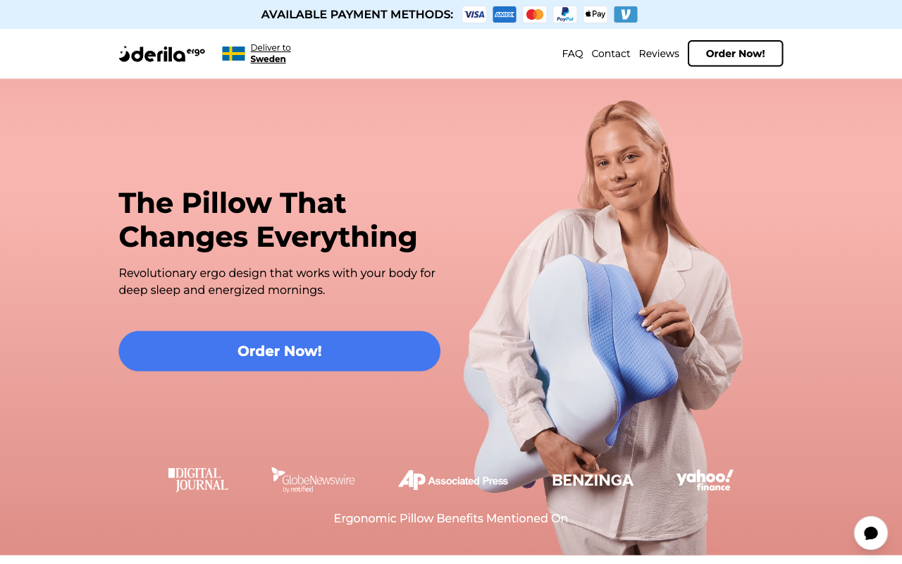 Derila Ergo product page