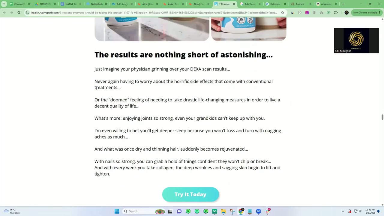 Native Path 7 Reasons advertorial results and future pacing section