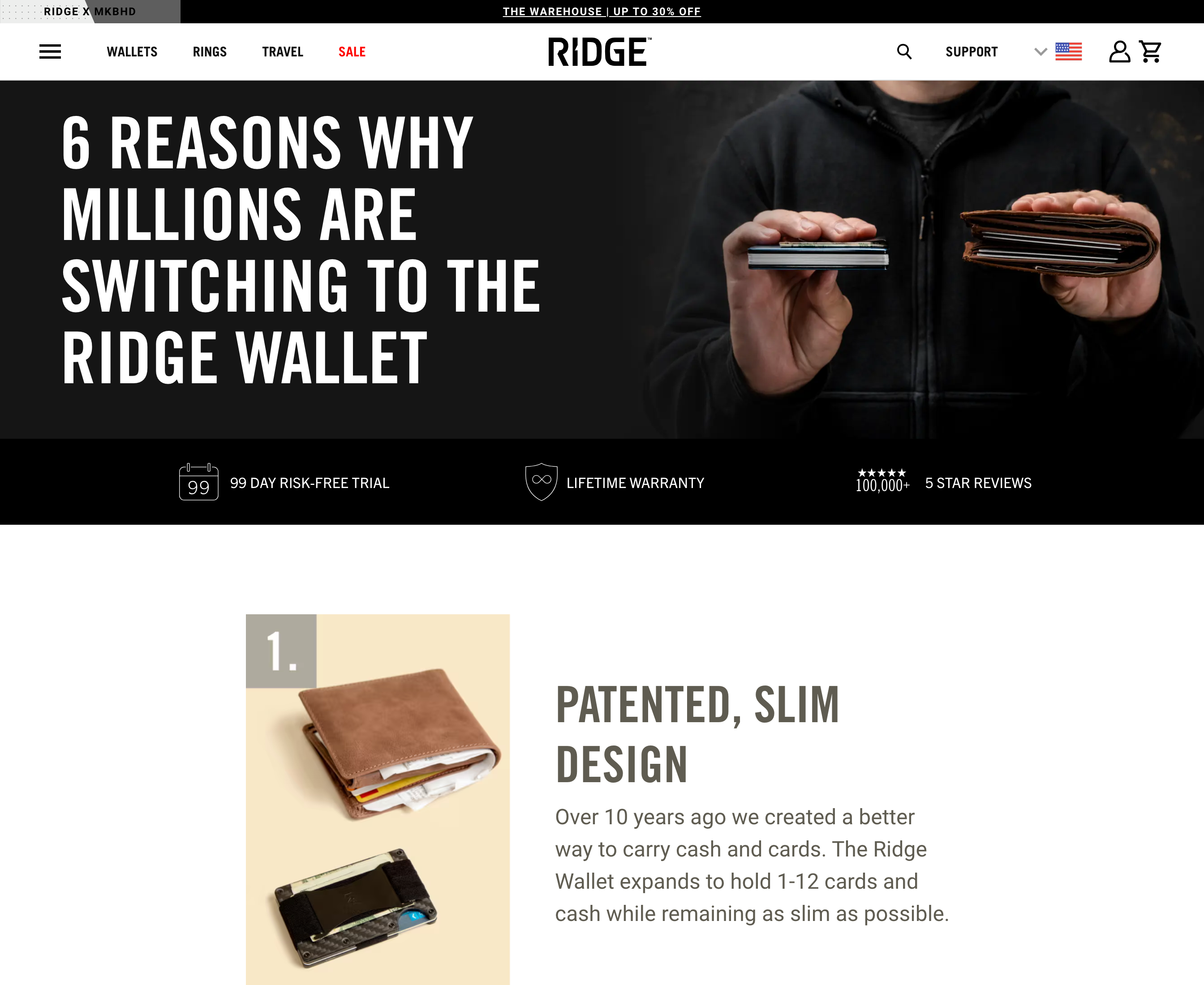 The Ridge · “Guaranteed for life” replaces a discount