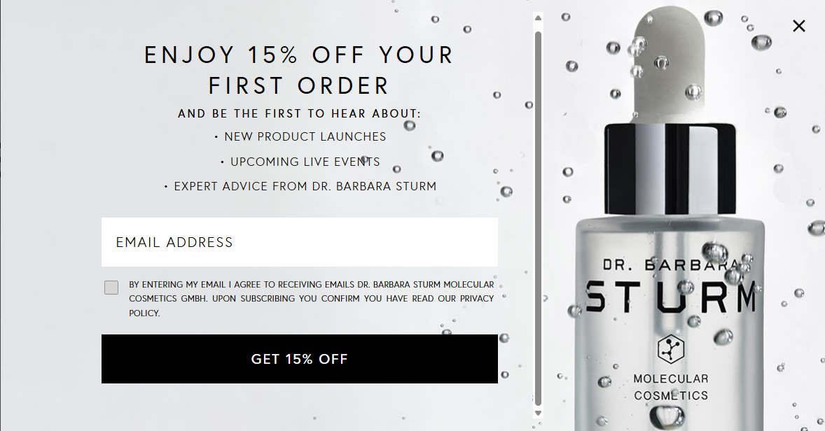 Dr. Barbara Sturm subscribe offer